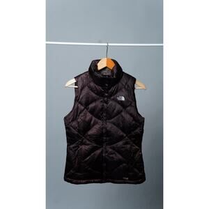 The North Face 550 Brown Down Quilted Puffer Vest Size S